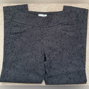 Cato Black Floral Lace Women's Trousers
